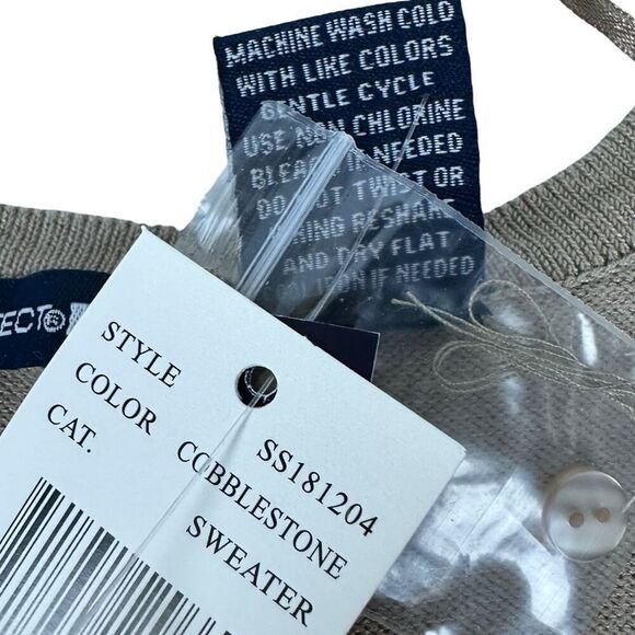 Architect Cobblestone Button Front Cardigan 3/4 Sleeves XL - Picture 4 of 5